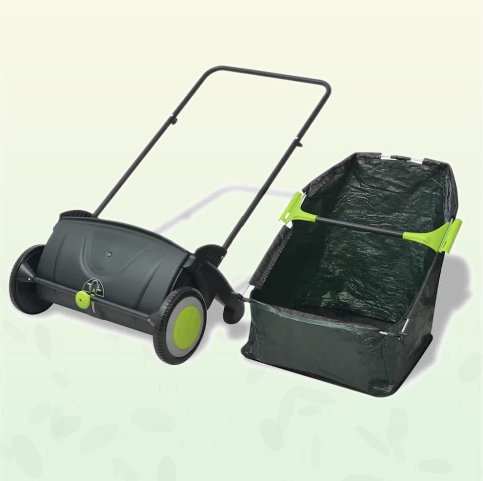 LeafEase™ – Manueller Rasen- & Laubsammler (103 L) | Rückenschonend & effizient